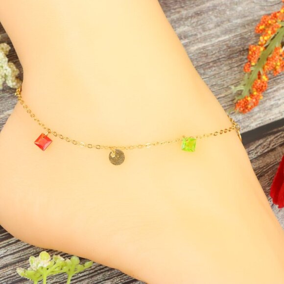"Elegant Handmade Anklet – Delicate Jewelry for Women, MAR091544 - Picture 3 of 10